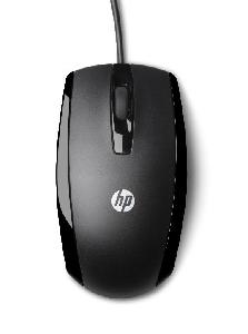 HP HPX500 Maus mit Kabel - Optisch - USB Typ-A - Schwarz